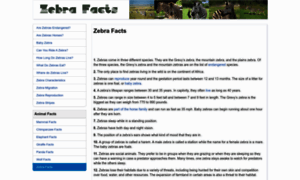 Zebrafacts.net thumbnail