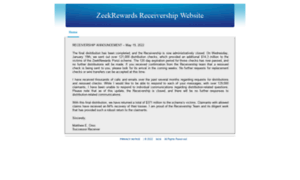 Zeekrewardsreceivership.com thumbnail
