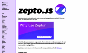 Zeptojs.com thumbnail