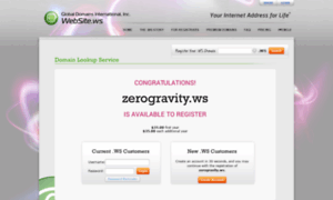 Zerogravity.ws thumbnail