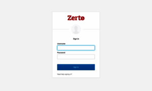 Zerto-admin.okta.com thumbnail