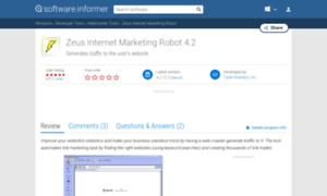 Zeus-internet-marketing-robot.software.informer.com thumbnail