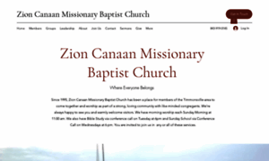 Zioncanaanmissionarybaptist.com thumbnail