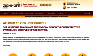 Zionhopechurch.org thumbnail