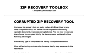 Ziprecoverytoolbox.com thumbnail