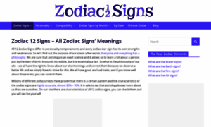 Zodiac12signs.com thumbnail