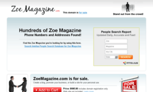 Zoemagazine.com thumbnail