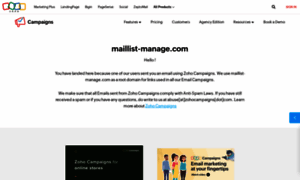 Zoho.maillist-manage.com thumbnail