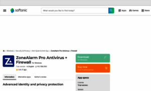 Zonealarm-pro.en.softonic.com thumbnail