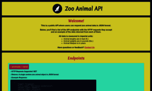 Zoo-animal-api.herokuapp.com thumbnail