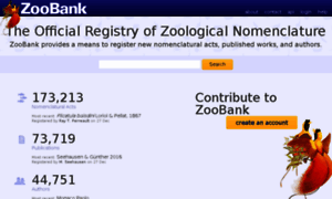 Zoobank.org thumbnail