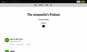 Zoranmilic.podbean.com thumbnail