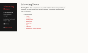 Zotero-manual.github.io thumbnail