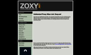 Zoxy.net thumbnail